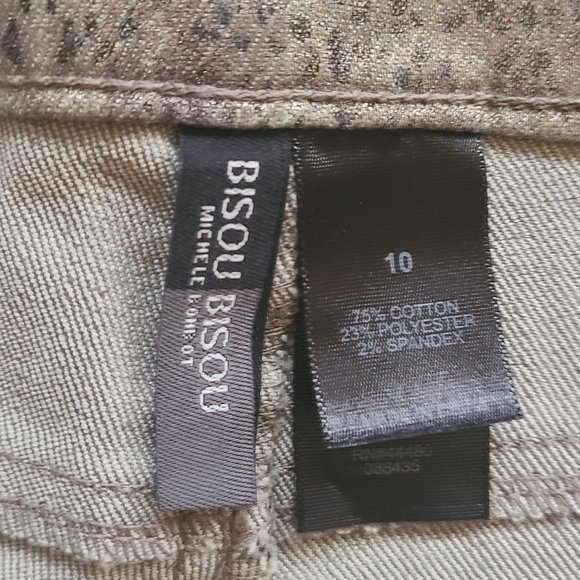 Bisou Bisou snakeskin jean Size 10 - Picture 5 of 6